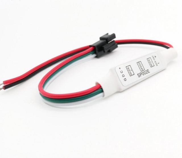 SP002E Controller 3-Key Colorful Mini Controller Colorful USB Controller Colorful DC Head 5-24V