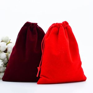 ถุงผ้ากำมะหยี่แบบมีเชือกผูก ขนาด 10x15 ซม. สำหรับใส่เครื่องประดับ อัญมณี แว่นตา ของขวัญวันหยุด ใช้ซ้ำได้ ซักได้ - Product Image 2