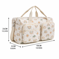 Ensemble de 3 sacs à couches matelassés personnalisés pour bébé, sac fourre-tout pour maman, organiseur de poussette, matelas à langer, sacs de voyage à marque privée, vente en gros OEM