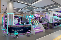 Ensemble de jeux d'intérieur de haute qualité avec toboggan, aire de jeux d'escalade pour parc d'attractions, vente en gros directe d'usine
