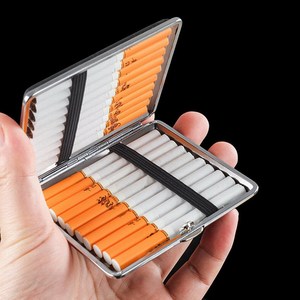 Étui à cigarettes Couleurs assorties Étui à cigarettes en métal PU 20S - Product Image 2