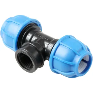 Personnalisable OEM 40mm X 1 filetage mâle TEE Off-Take MDPE Compression raccords de tuyauterie résistant aux intempéries Surface lisse haute pression - Product Image 4