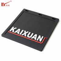 Kaixuan KX23755 Garde-boue anti-poussière 24*30 pouces, accessoire de camion personnalisé, protection en PVC, caoutchouc, garde-boue de remorque, noir/blanc