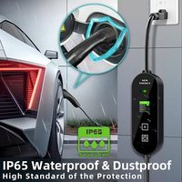 Chargeur de véhicule électrique Type 2 3,5 kW 5M15A Adaptateur Chargeurs de véhicules électriques portables Matériaux polymères Câble Courant réglable Compatible avec BYD