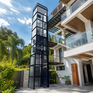 Ascensor Residencial para Exteriores Más Vendido en 2026, de 3 Pisos y 4 Paradas, Elevador Hidráulico Económico para Casa y Villa - Product Image 1