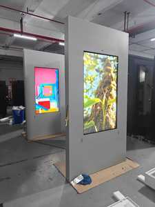 Ngoài trời hai mặt kỹ thuật số biển 55/75/98 inch cột Trần núi không thấm nước & UV kháng LCD hiển thị - Product Image 6