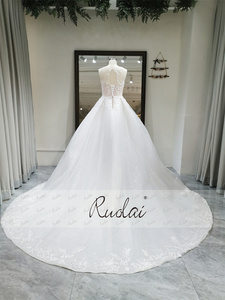 Ruolai QW01581 senza maniche in pizzo con perline e gonna rimovibile eleganti abiti da <span class=keywords><strong>sposa</strong></span> per le spose - Product Image 2