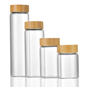 Juego de Frascos de Vidrio de Borosilicato de Alta Calidad de 140 ml con Tapa de Bambú, Venta al por Mayor - Product Image 3