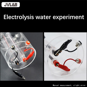 Electrolizador de Agua Estilo Hoffman, Electrodos de Grafito Tipo Escolar Mejorados, Base Integrada, Tubos Volumétricos, para Física/Química - Product Image 3