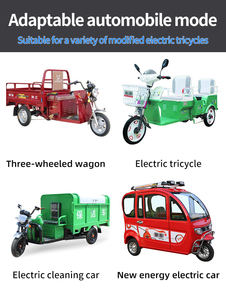 90cm 2000W 리어 액슬 1: 고 카트 부하 1000kg 전기 세발 자전거 리어 드라이브 액슬 컨트롤러 키트에 대한 13:33 차동 - Product Image 3