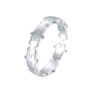 Bagues d'ouverture de <span class=keywords><strong>jeu</strong></span> de puzzle en argent sterling 925 pour femmes - Product Image 1