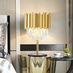 Nordic Modern <strong>Crystal</strong> Table Lamp Luxury Decorative Living Room Design Event Party Decoration Wedding Table Light - Product Image 3