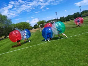 2024 מכירה פופולרית כדור פגוש גוף מתנפח שקוף עבור כיף אינטראקטיבי בכדורגל בועות חיצוני למבוגרים