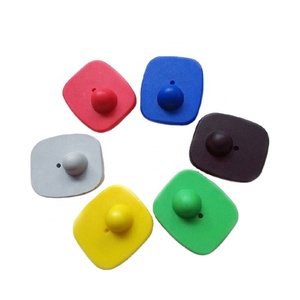 100 Etiquetas de Seguridad RF de 48*42mm, Color Azul, 82MHz, Etiquetas Antirrobo EAS para Tiendas de Ropa - Product Image 4