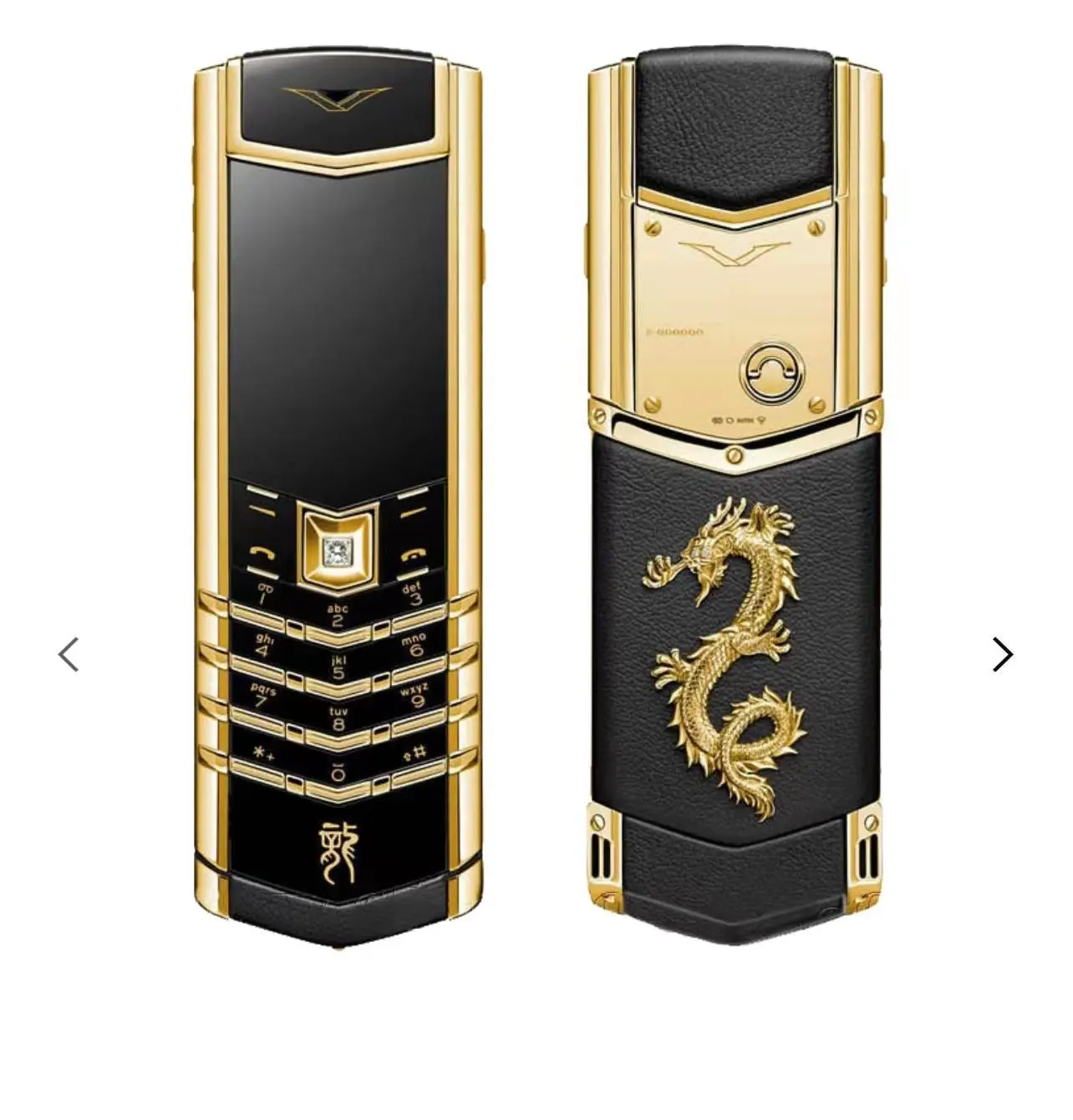 New Hot sale unlocked luxury vertue Mini phone K8 + golden dragon dialer keypad cell phone elderly mobile phone wholesale