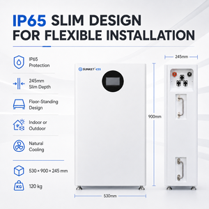 Batería LiFePO4 Certificada UL1973 de 16 kWh, 51.2 V, 314 Ah, 8 kW, CAN RS485, IP65 para Sistemas de Almacenamiento de Energía (SAE) Residenciales y Comerciales - Product Image 5