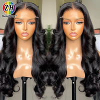 Wig Rambut Asli India Murah Grosir, Model Body Wave, HD Full Lace Frontal Wig, Rambut Manusia Alami, Wig Lace Front 13x4 untuk Dijual