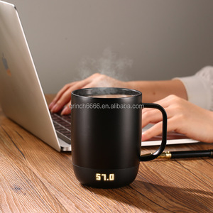 2024 nhiệt độ mới kiểm soát tự sưởi ấm cốc cà phê 10 oz Mug gốm - Product Image 4