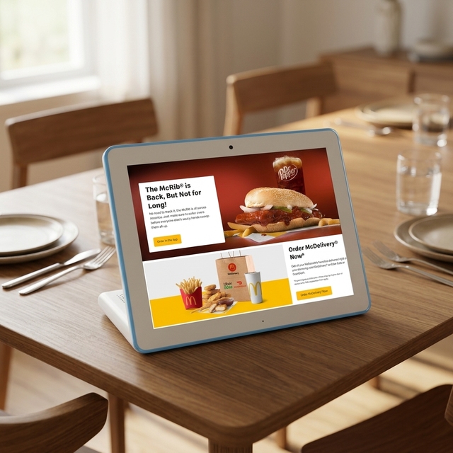 10.1" L Shape Touch Screen NFC POE Tablet PC Android Pos/Restaurant Ordering/Kiosk Tablet