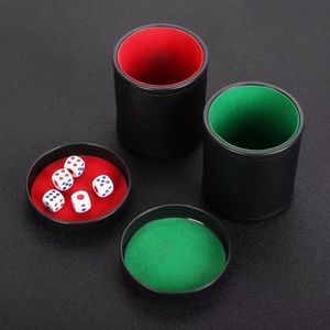 Juego de <span class=keywords><strong>Yatzy</strong></span> de Cinco Dados en Oferta, Vaso para Dados de Cuero PU con Dados - Product Image 3