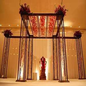 Mandap de Hierro Metálico Contemporáneo para Bodas, Decorativo, Estilo Indio, a Precio Accesible, NUEVA YORK - Product Image 1
