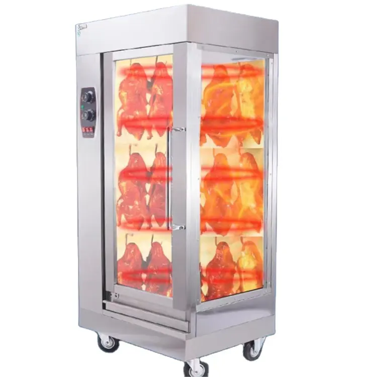 New promotion hot style Vertical Chicken and Duck Rotisserie Oven Electric Toast Suckling Pig Rotary Baking Oven for fast Food