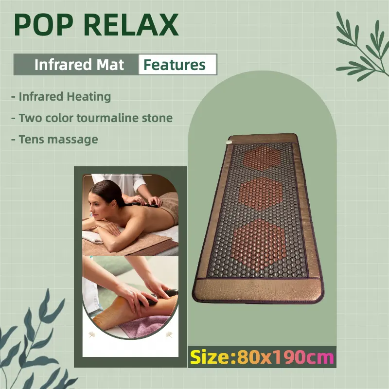 Salon Nugar Beste Korea beheizte Infrarot Pad Jade Master Bett matte Elektro magnetische Turmalin Stein Vibration Massage Matratze