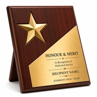 Plaque de style moyen-oriental en métal, dimensions personnalisées, acier inoxydable, support adhésif pour trophées et récompenses