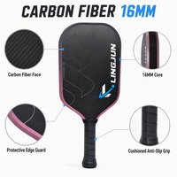 Pala de pádel de fibra de carbono personalizada, termoformada, con núcleo de PP, bordes de EVA, material T700, aprobada por la USAPA, ligera, de alta calidad, para entrenamiento.