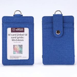 Wholesale Work Id Pu Badge Retractable Clip Access Control Bus Card Holder With Lanyard - Product Image 4