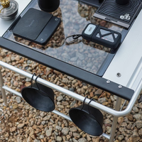 Table pliante IGT pour le camping en plein air, en alliage d'aluminium, tactique, à ouverture rapide, portable, légère, multifonctionnelle, mobilier d'extérieur