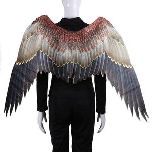 Ailes d'ange en plumes d'aigle, accessoires de costume populaires pour garçons et filles, grande taille, pour carnaval, Mardi Gras, Halloween, vente chaude HP - Product Image 2