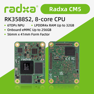 โมดูลประมวลผล CM5 RK3588S2 CM5 Lite RK3582 Octa Hexa Core GPU NPU คอมพิวเตอร์บอร์ดเดี่ยวแบบฝังตัว Radxa - Product Image 6