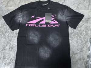เสื้อยืดผู้ชาย Alxin Spot Goods Manufacturers แฟชั่นลำลอง ทรงหลวม ผ้าถัก แขนสั้น ผ้าฝ้าย 100% ลายพิมพ์วินเทจ Hell Star - Product Image 3