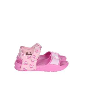 Sandali Barbie da bambina rosa con cinturino regolabile, calzature estive - Product Image 4