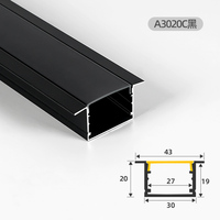 Profilé en aluminium LED pour éclairage professionnel, profilé en aluminium LED pour systèmes d'éclairage architectural