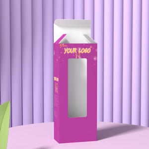 Fabricant d'emballage de cadeau de poupée bébé fille pliable personnalisé, boîte de papier d'emballage de jouets pour enfants avec fenêtre en PVC - Product Image 3