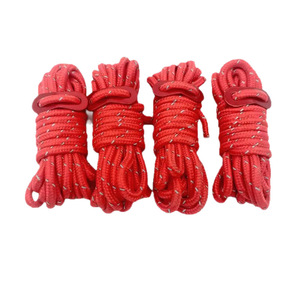 Nylon Guy Ropes 5mm 4m Reflective Windproof Camping Tent Rope Awning Clothesline Pull Rope Yiwu Origin - Product Image 5