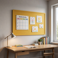 Tableau d'affichage mural en feutre couleur personnalisée sans cadre avec clous pour la maison et le bureau