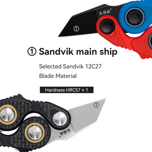 Alta calidad colorido <span class=keywords><strong>Sanrenmu</strong></span> 361S-GX2 12C27 Acero inoxidable plegable al aire libre juguete para niños cuchillo de juego de rol - Product Image 2