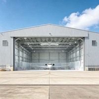 Hangar Prefabricado de Acero Personalizado para Helicópteros Privados, Estacionamiento de Aviones Ligeros y Protección