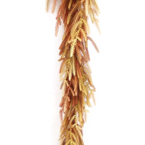 Automne Couleurs 152cm Doux PE Limité Stéréoscopique Emballage Artificielle Feuille De Lierre Plante Vigne De Mariage Mur Décoratif Préservé - Product Image 3