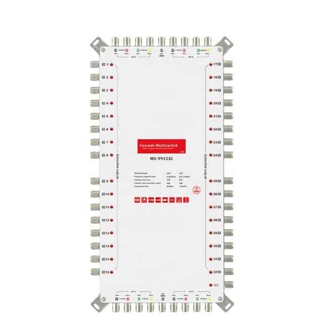 Multiinterruptor Chess Eco 9/32 Para Satélite - Fuente Externa, 9 Entradas A 32 Salidas