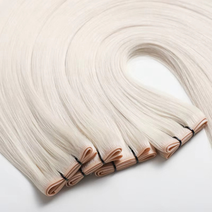 <span class=keywords><strong>Extensiones</strong></span> <span class=keywords><strong>de</strong></span> Cabello Virgen Remy con Diseño <span class=keywords><strong>de</strong></span> Mariposa Europeo, Invisibles, Tejidas a Mano con Orificios para Cutículas, Trama Plana - Product Image 3