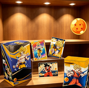 HCY Culture <span class=keywords><strong>Dragon</strong></span> <span class=keywords><strong>Z</strong></span> Juego <span class=keywords><strong>de</strong></span> Cartas Coleccionables, Cartas Brillantes <span class=keywords><strong>de</strong></span> Anime Son Goku, Caja Sorpresa para Niños y Fans, Regalos - Product Image 4