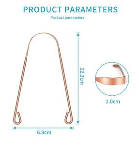 Tùy chỉnh thực phẩm cấp đồng lưỡi <span class=keywords><strong>scraper</strong></span> chăm sóc cá nhân công cụ làm đẹp để làm sạch lưỡi - Product Image 2