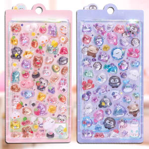 Pegatinas Decorativas Personalizadas en 3D con Relieve, PVC Impermeable, Ecológicas, Impresas a Todo Color CMYK, Laminación Mate, Efecto Burbuja - Product Image 1