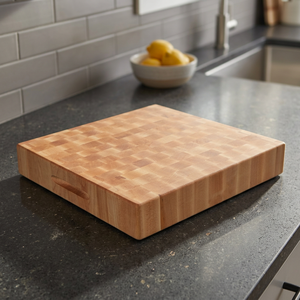 Tabla de Cortar Cuadrada de Madera de Arce Orgánica Natural Vitalucks con Ranura para Jugo, Apta para Lavavajillas, de Madera/Bambú - Product Image 3