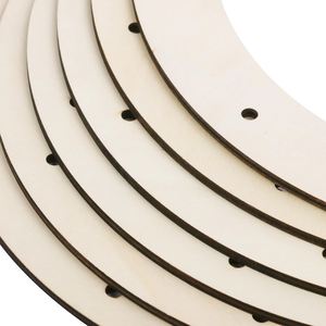 Wholesale <b>Wooden</b> Crafts for Holiday Decorations Wreath Cutouts <b>Slice</b> Frame for Valentine's Day and Easter Dropshipping - Product Image 2