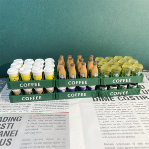 Douzaine Mini Artificiel pour Café Boissons Accessoires <span class=keywords><strong>de</strong></span> <span class=keywords><strong>Maison</strong></span> <span class=keywords><strong>de</strong></span> Poupée en Plastique pour DIY Scène Modèle Miniature Jouet Alimentaire - Product Image 3